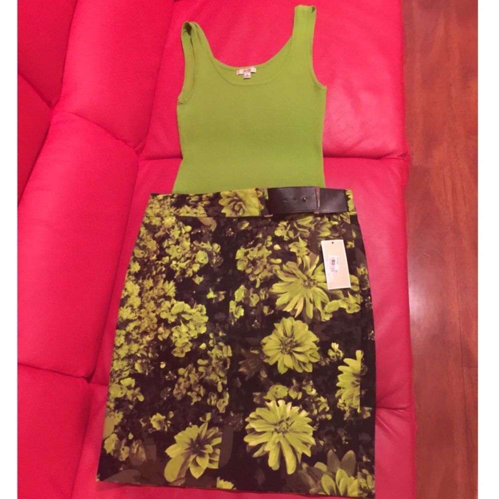 Michael Kors skirt & Cache top